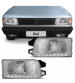 Farol Gol G1 91 a 95 Máscara Cromada Foco Simples